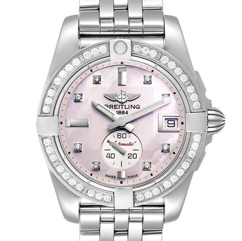 breitling mother of pearl diamond|mother of pearl 35mm.